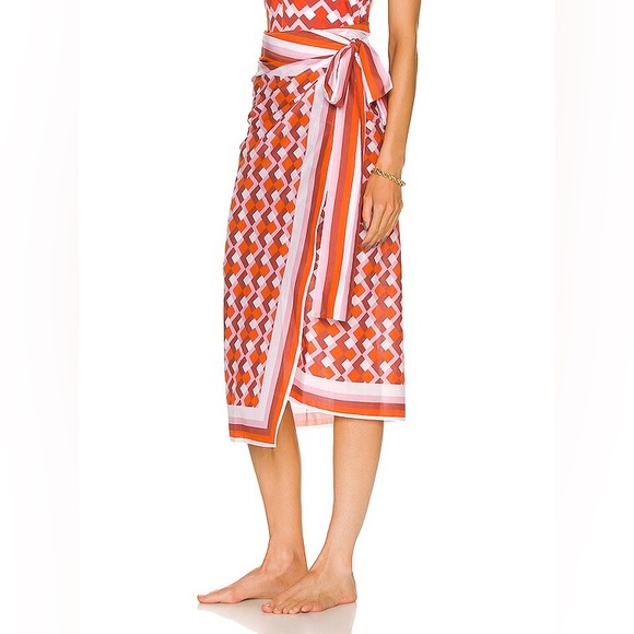 $290 SILVIA TCHERASSI Giulia Skirt Pareo size S - Picture 3 of 10